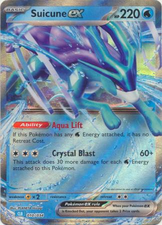Pokemon Blastoise Deck - 010/034 Suicune ex (Half Art)