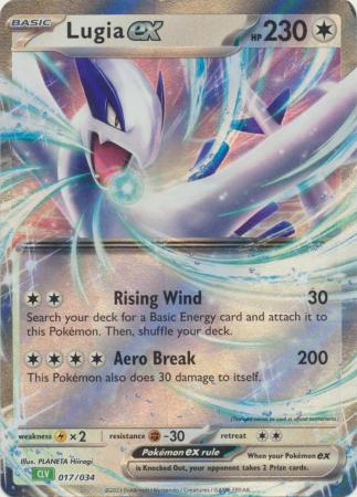 Pokemon Venusaur Deck - 017/034 Lugia ex (Half Art)