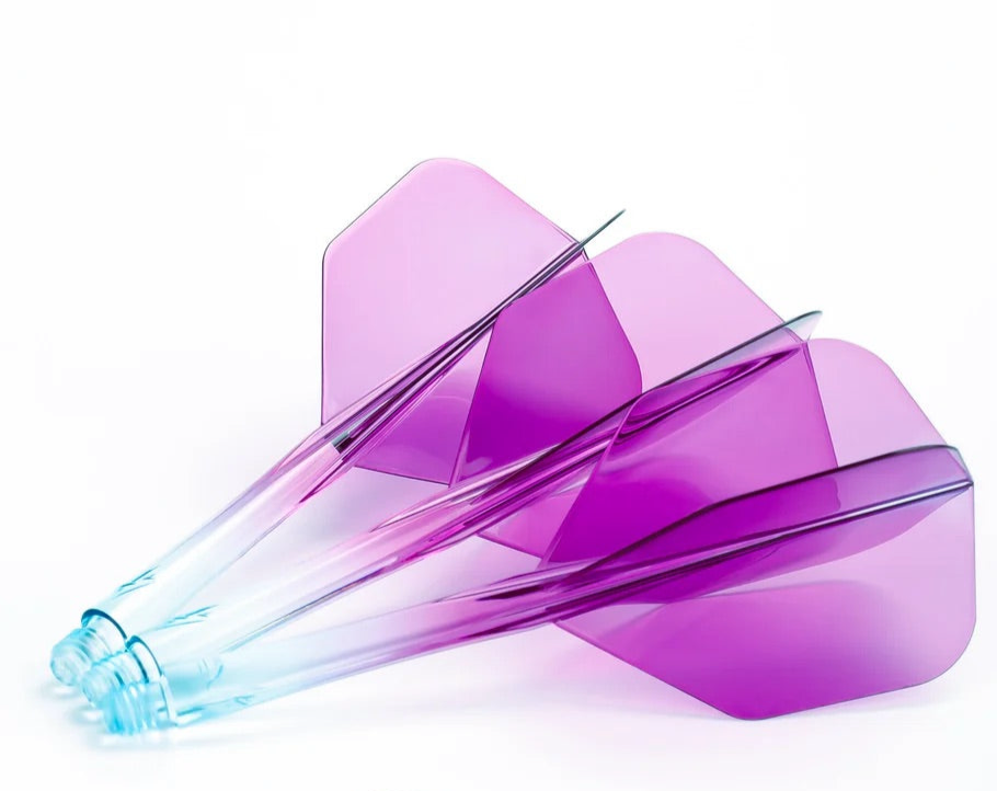 Caliburn Tweenie/Intermdiate NO6 SUP integrated dart flights and stems. Purple & Blue