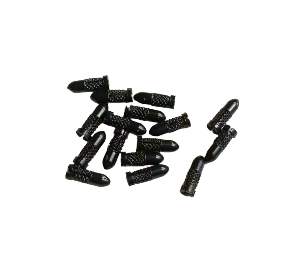 Bullet shaped dart flight protector Black 5 sets
