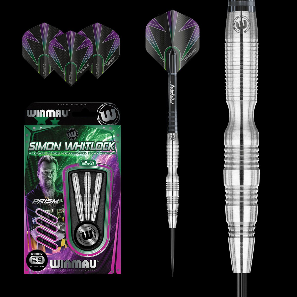Winmau Simon Whitlock 24g steel tip dart set