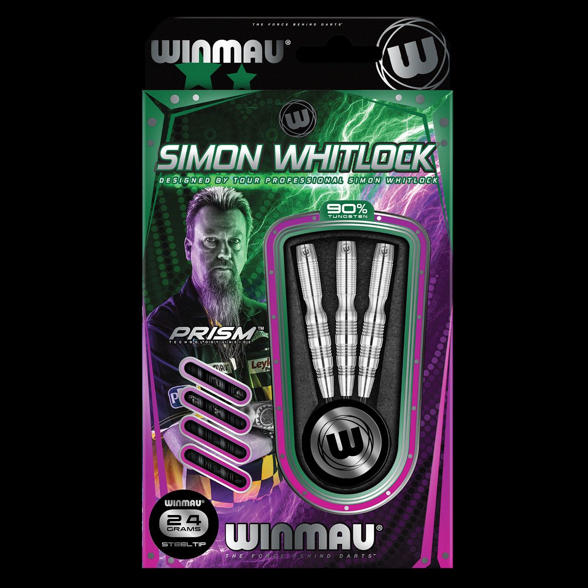 Winmau Simon Whitlock 24g steel tip dart set