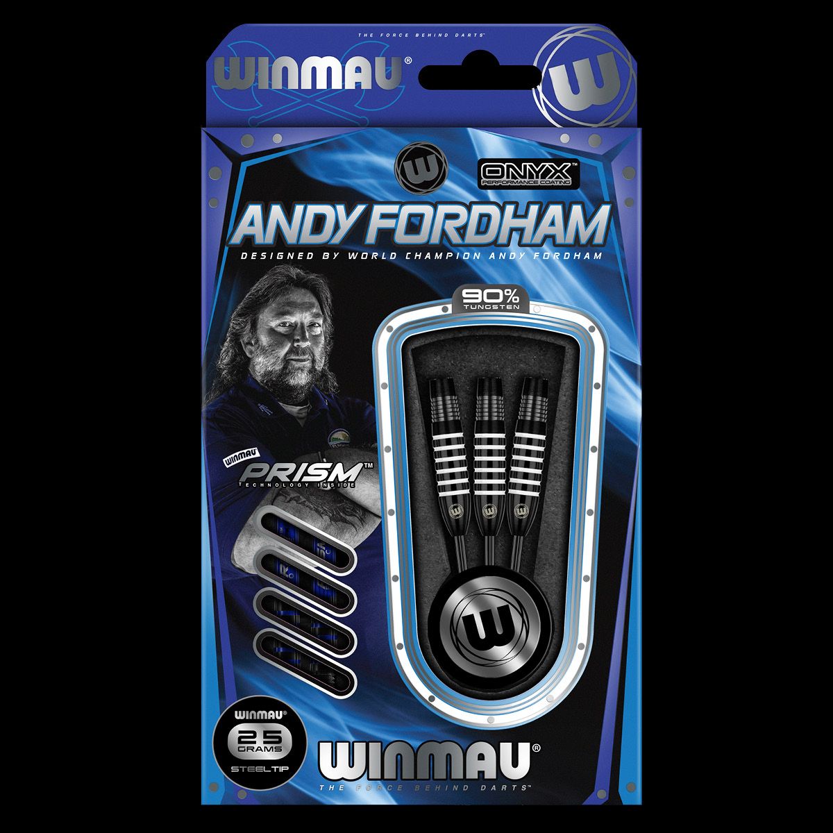 Winmau Andy Fordham 25g steel tip dart set