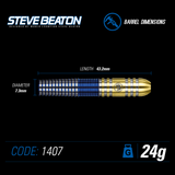 Winmau Steve Beaton 24g steel tip dart set