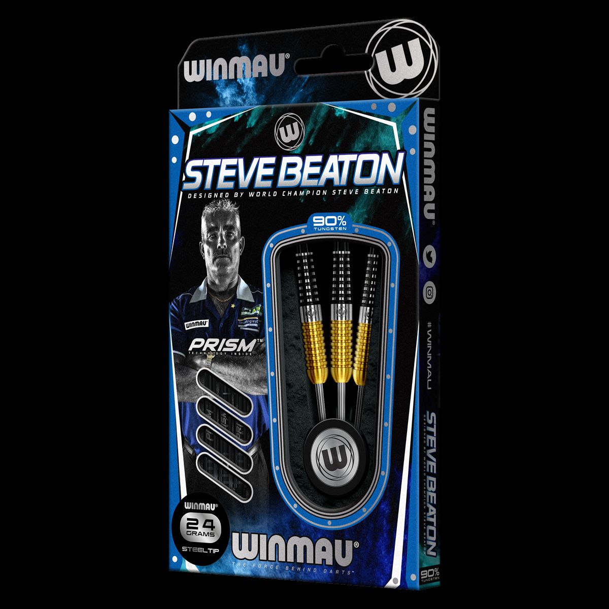 Winmau Steve Beaton 24g special edition steel tip dart set