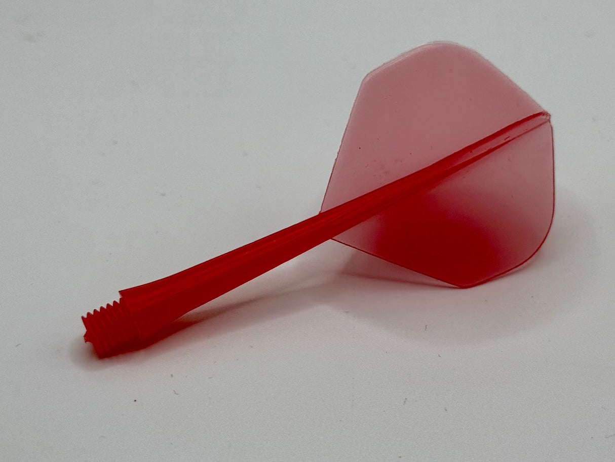 1/4 Inch Threaded Integrated Dart Flight and Shaft system Red 5 sets