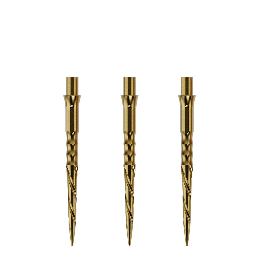 Caliburn Evo Replacement Dart Points. Spiro No Lip. 28mm Gold