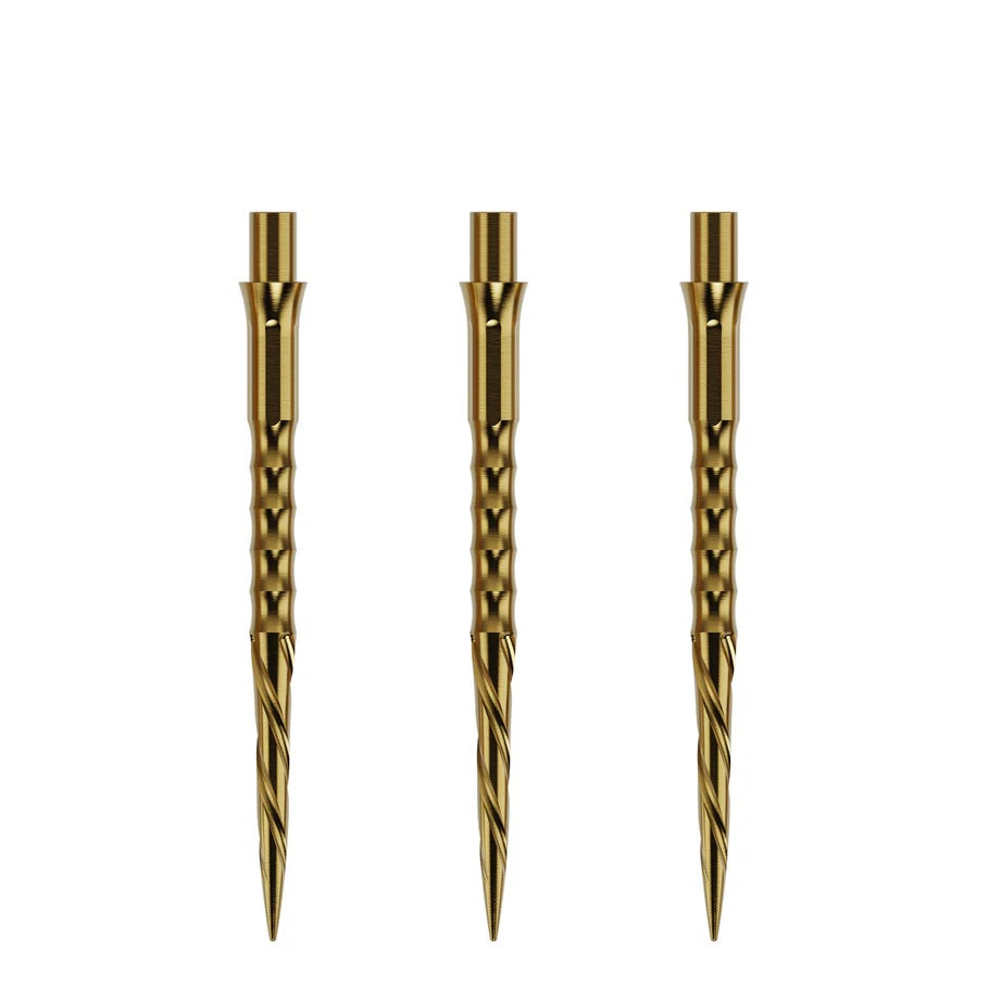 Caliburn Evo Replacement Dart Points. Spiro No Lip. 30mm Gold
