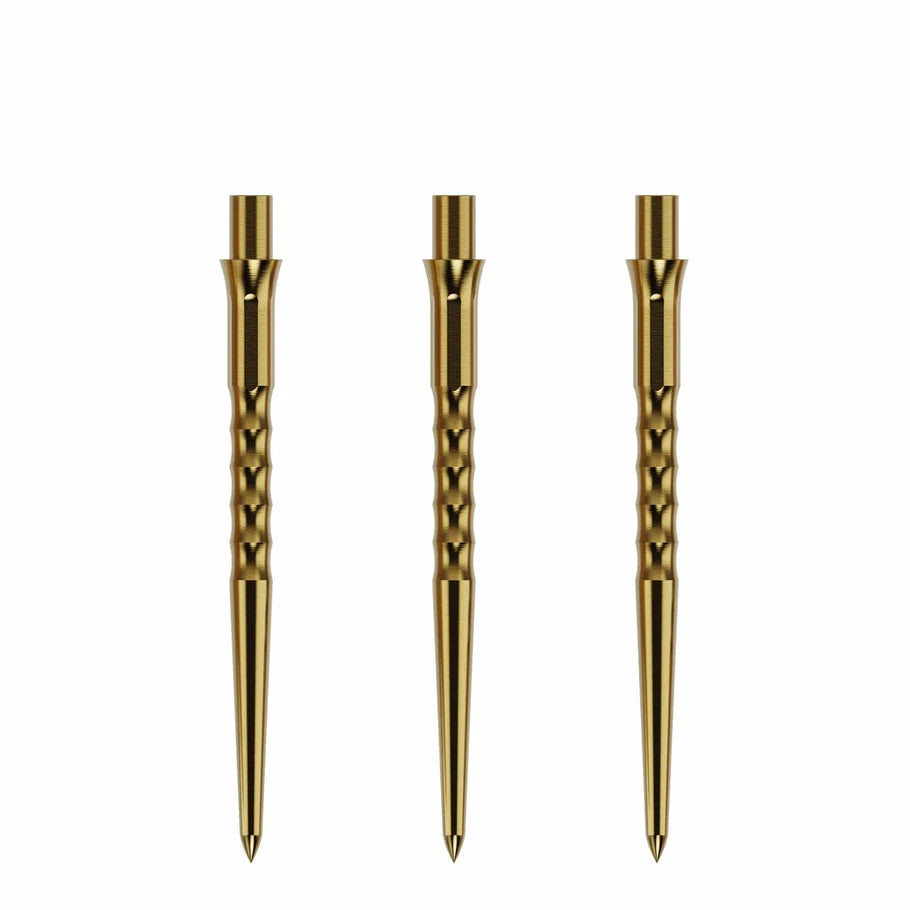 Caliburn Evo Replacement Dart Points. Ripple No Lip. 32mm Gold