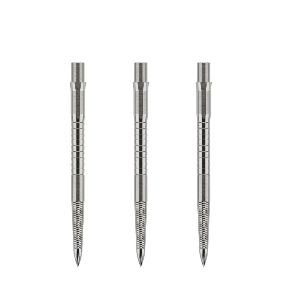 Caliburn Evo Replacement Dart Points. Micro Grip 32mm Silver