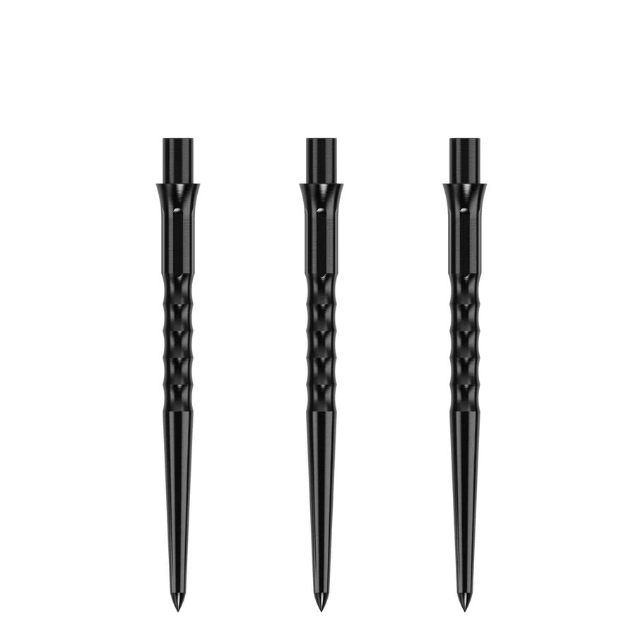 Caliburn Evo Replacement Dart Points. Ripple No Lip. 32mm Black