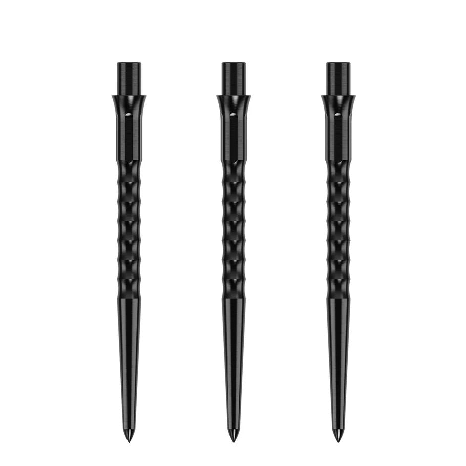 Caliburn Evo Replacement Dart Points. Ripple No Lip. 36mm Black