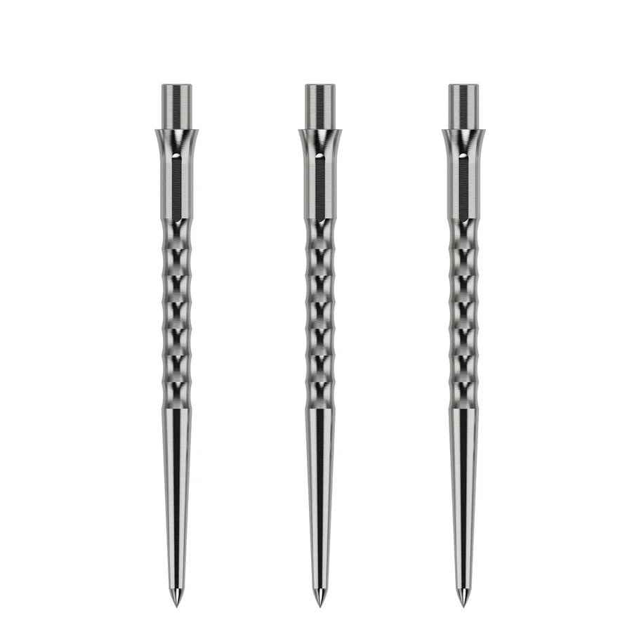 Caliburn Evo Replacement Dart Points. Ripple No Lip. 36mm Silver