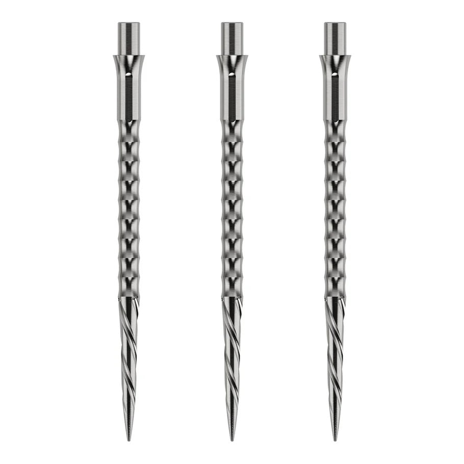 Caliburn Evo Replacement Dart Points. Spiro No Lip. 40mm Silver