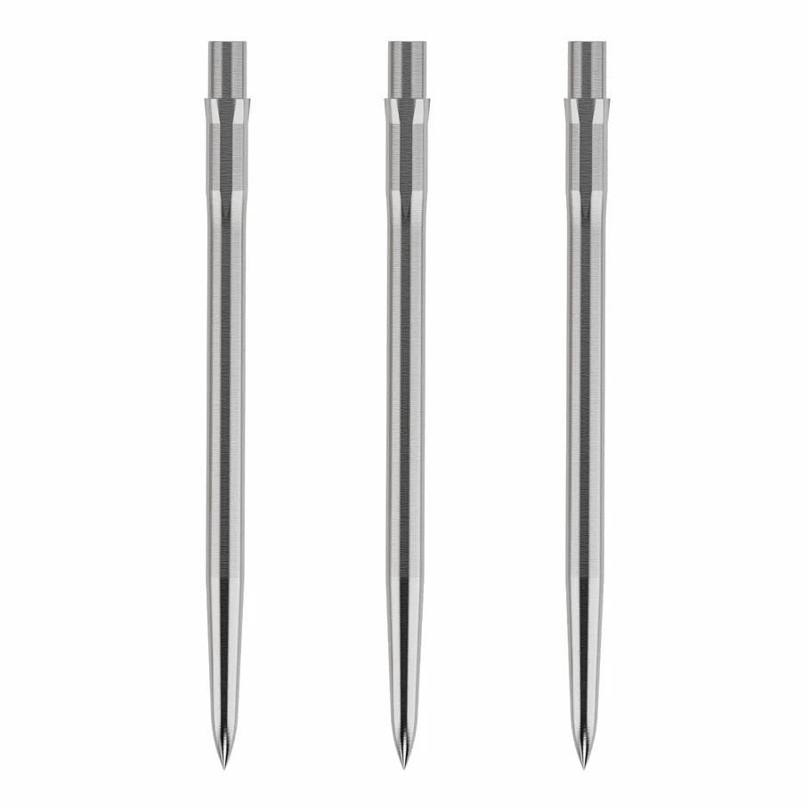 Caliburn Evo Replacement Dart Points. Smooth No Lip. 40mm Silver