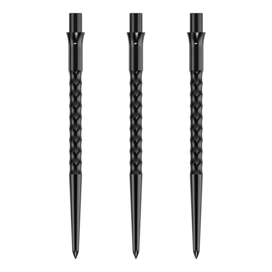 Caliburn Evo Replacement Dart Points. Ripple No Lip. 40mm Black