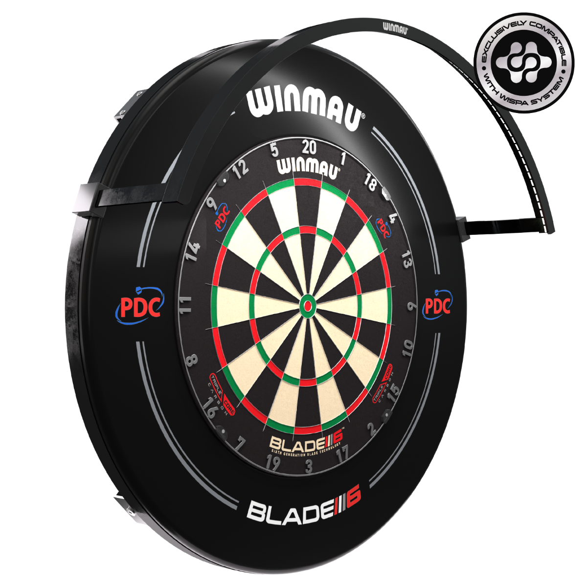 Winmau Wispa dartboard dartboard lighting system