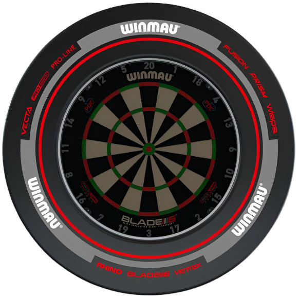 Winmau Advance Black/Red Dartboard Surround