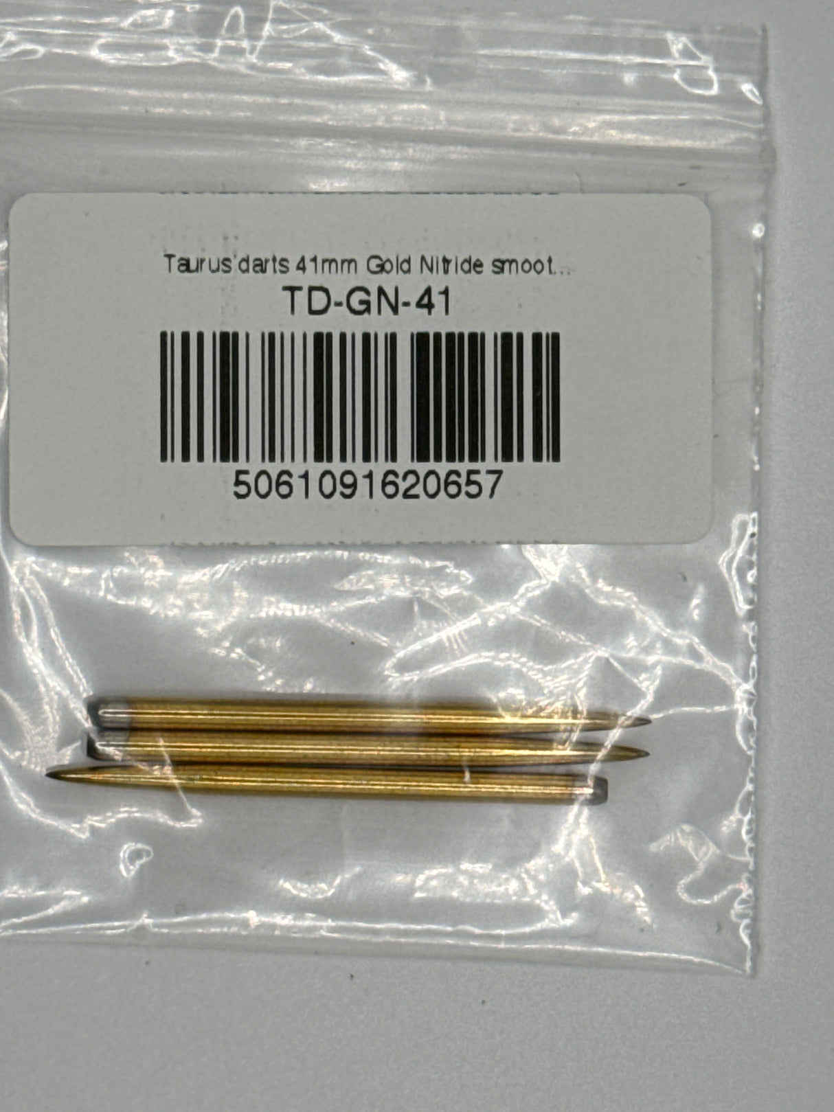 Taurus darts 41mm Gold Nitride smooth replacement dart points