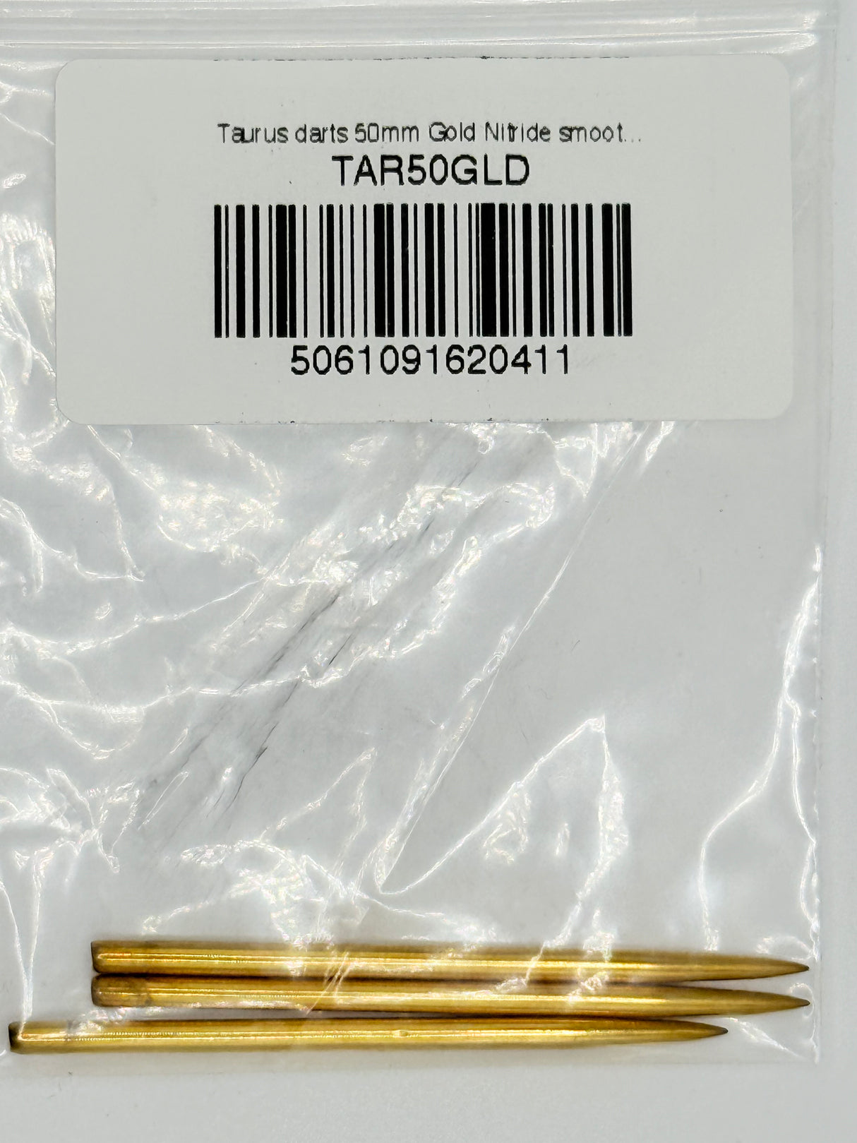 Taurus darts 50mm Gold Nitride smooth replacement dart points