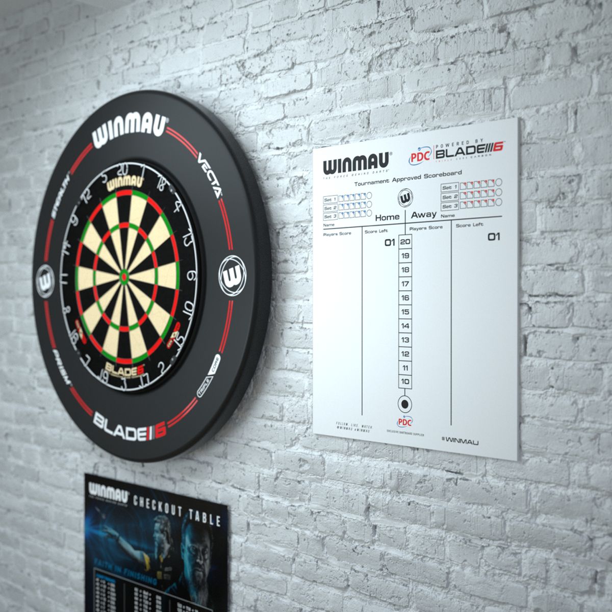 Winmau Dry wipe scoreboard