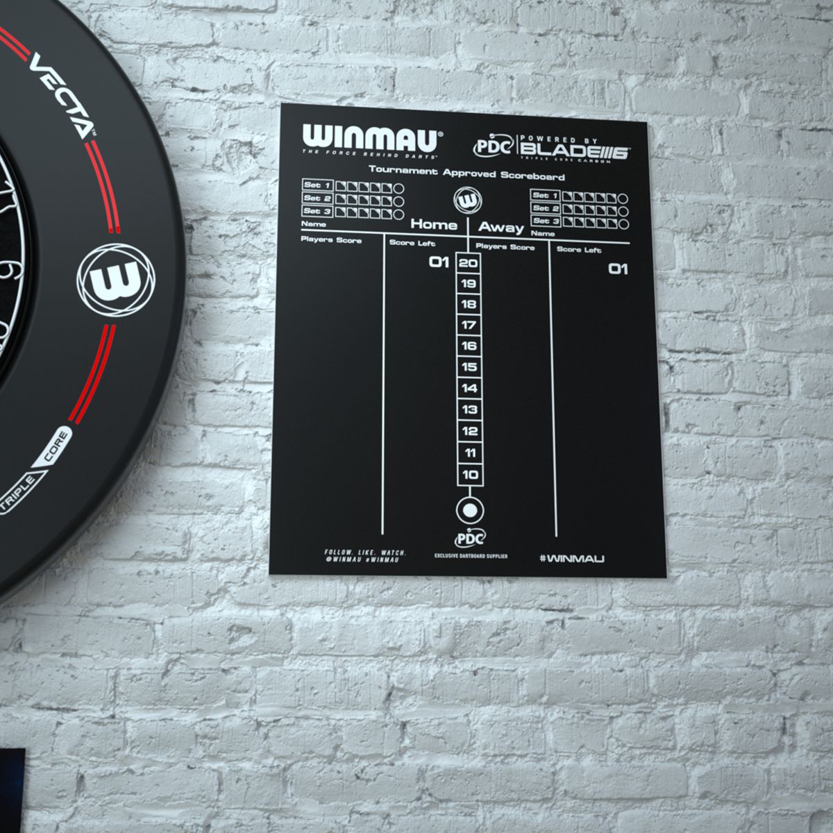 Winmau Dry wipe scoreboard