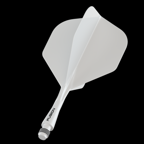 Winmau Fusion White short no2 integrated dart flights and stems