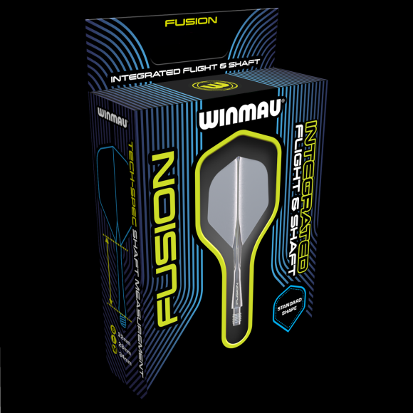 Winmau Fusion Grey short no2 integrated dart flights and stems