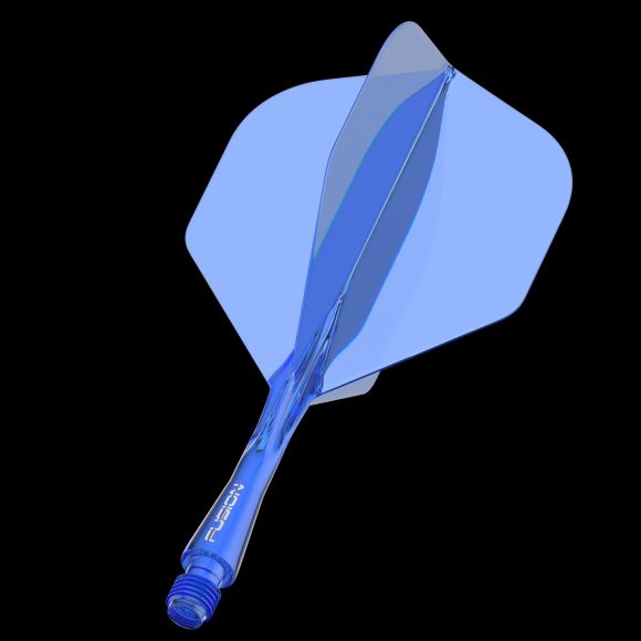 Winmau Fusion Azure Blue short no2 integrated dart flights and stems