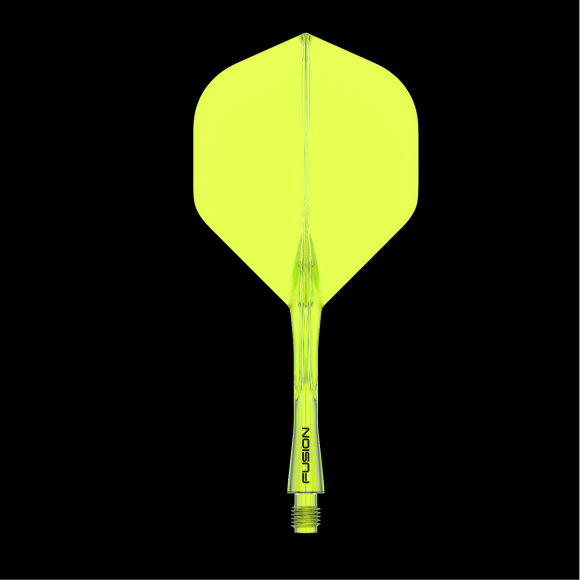Winmau Fusion Yellow intermediate no2 integrated dart flights and stems