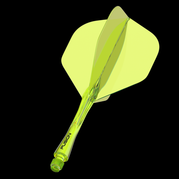 Winmau Fusion Yellow intermediate no2 integrated dart flights and stems