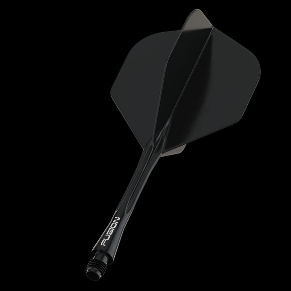 Winmau Fusion NO2 Black medium integrated dart flights and stems 34mm