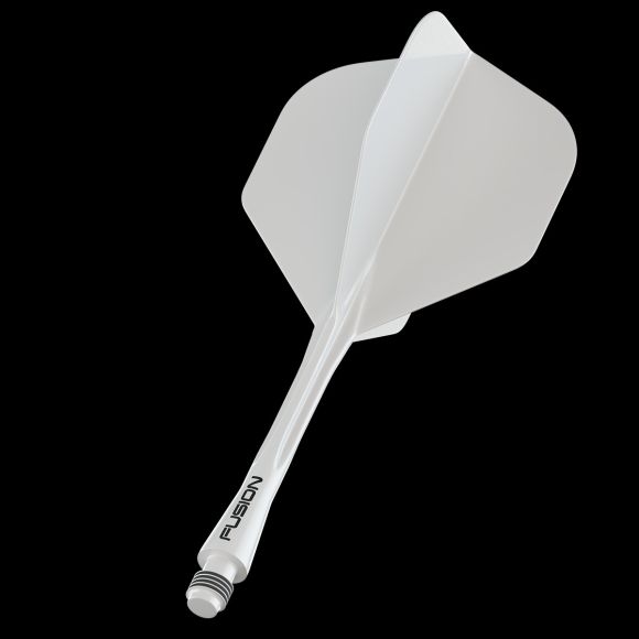 Winmau Fusion NO2 White medium integrated dart flights and stems 34mm