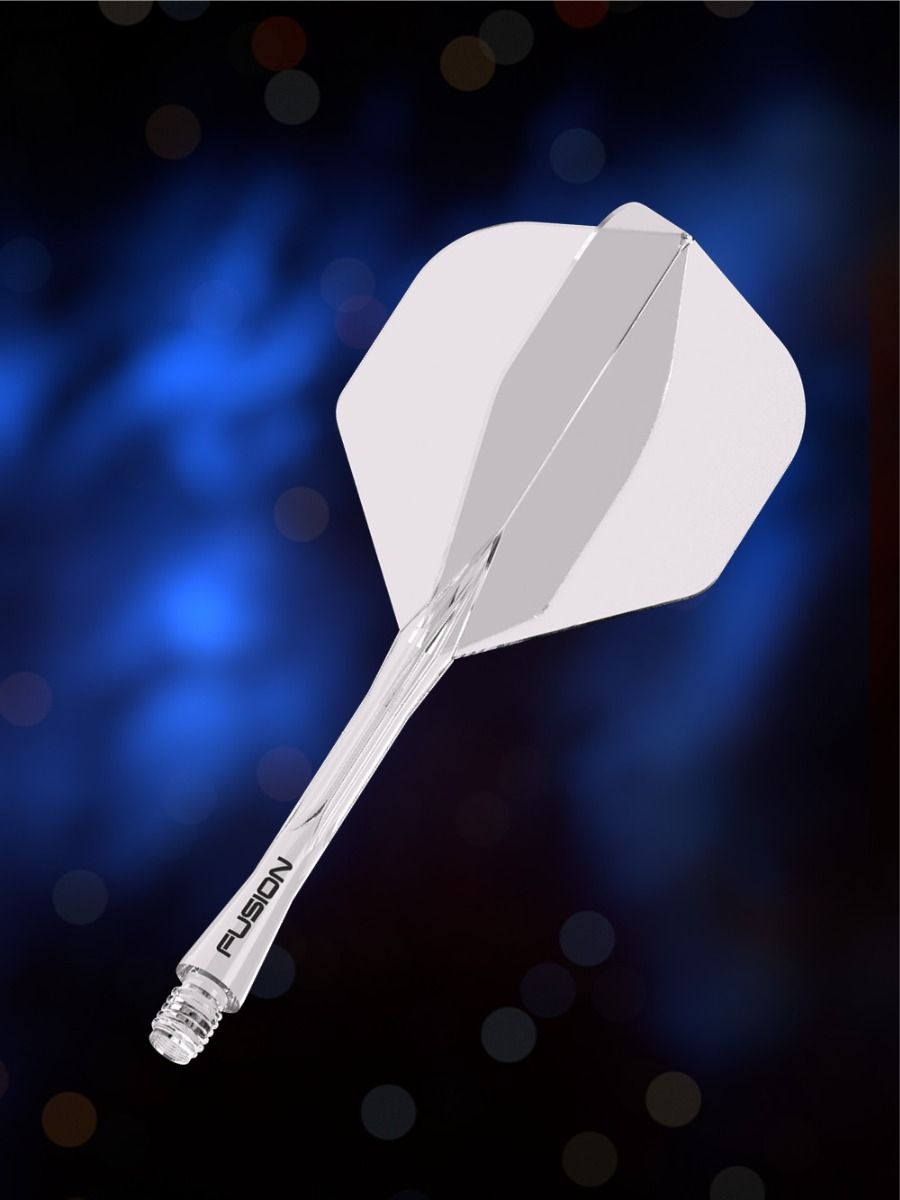 Winmau Fusion clear medium no2 integrated dart flights and stems
