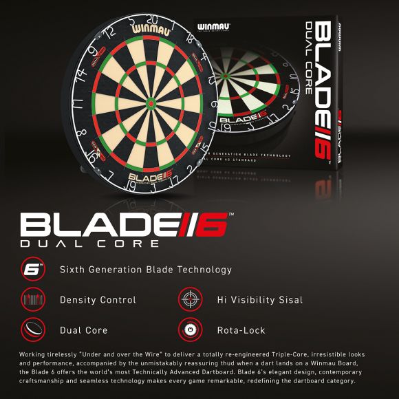 Winmau Blade 6 dual core dartboard