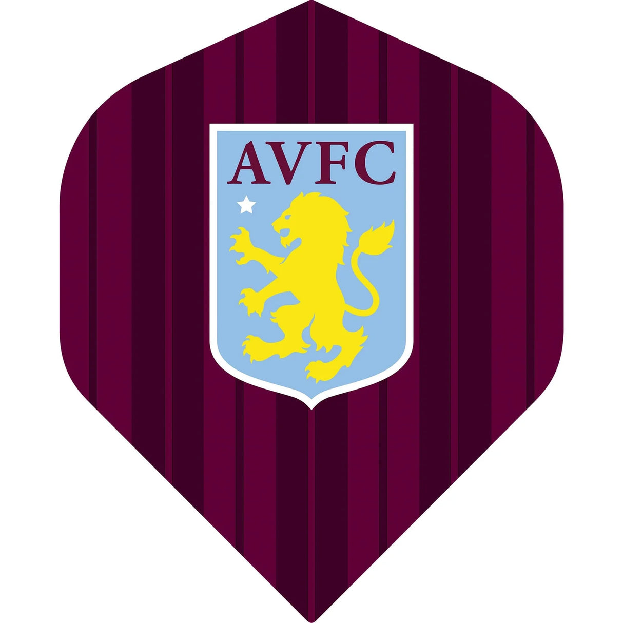 Aston Villa FC Standard shape striped Dart Flights 5 sets