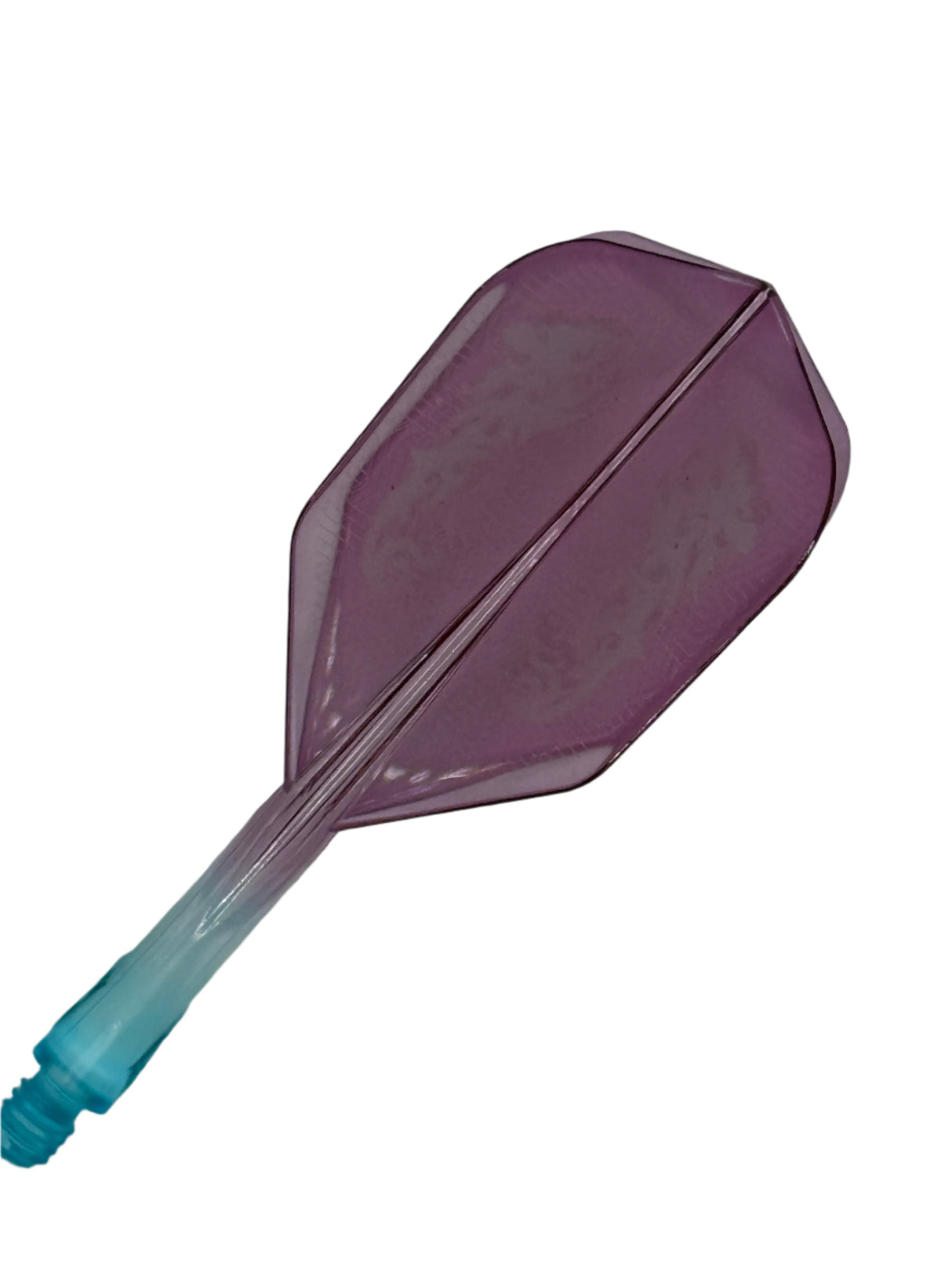 Caliburn Short NO6 SUP integrated dart flights and stems. Purple & Blue Dragon