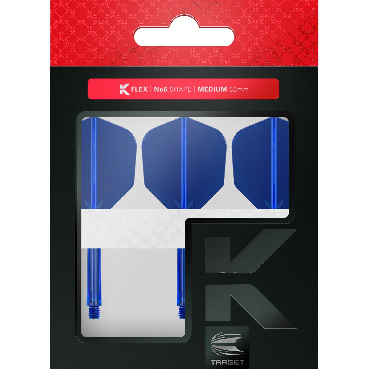 Target K-FLEX Blue NO6 Medium. Dart Flights and Shafts
