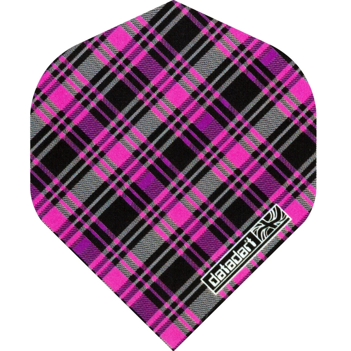 Datadart CMF Pink Tartan standard shape dart flights (5sets)