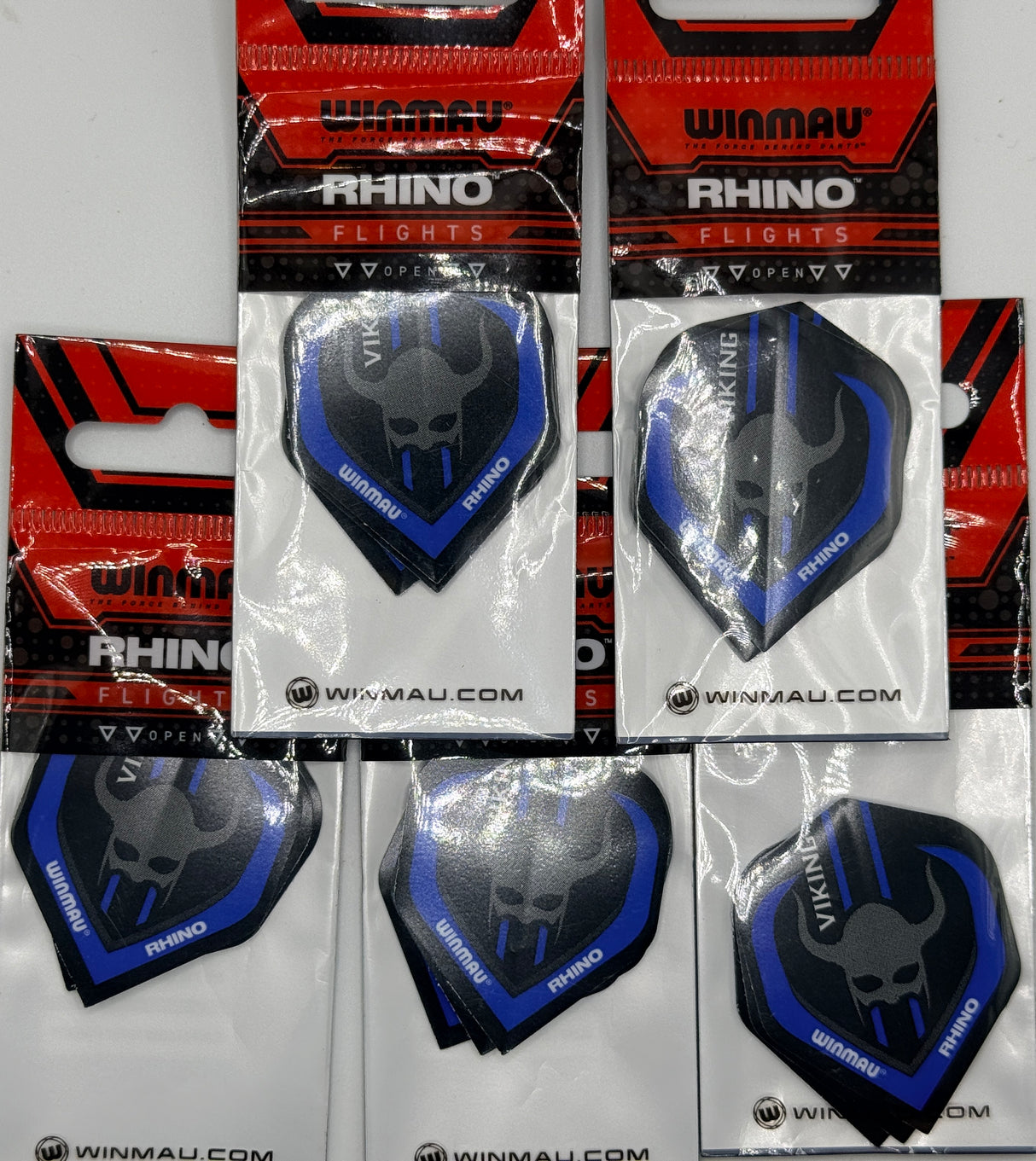 Winmau Rhino Andy Fordham Black Darts Flights (5 sets)