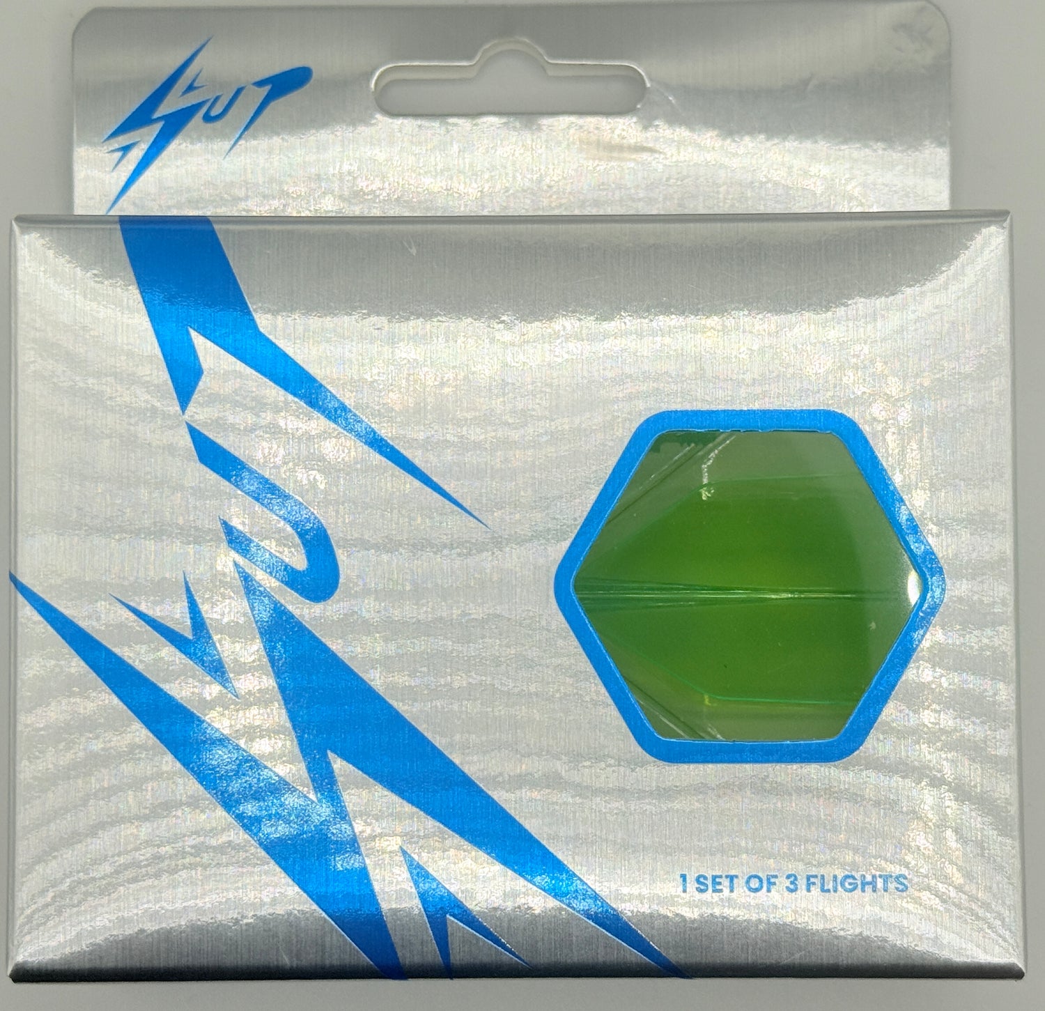 Caliburn Short NO6 SUP integrated dart flights and stems. Green