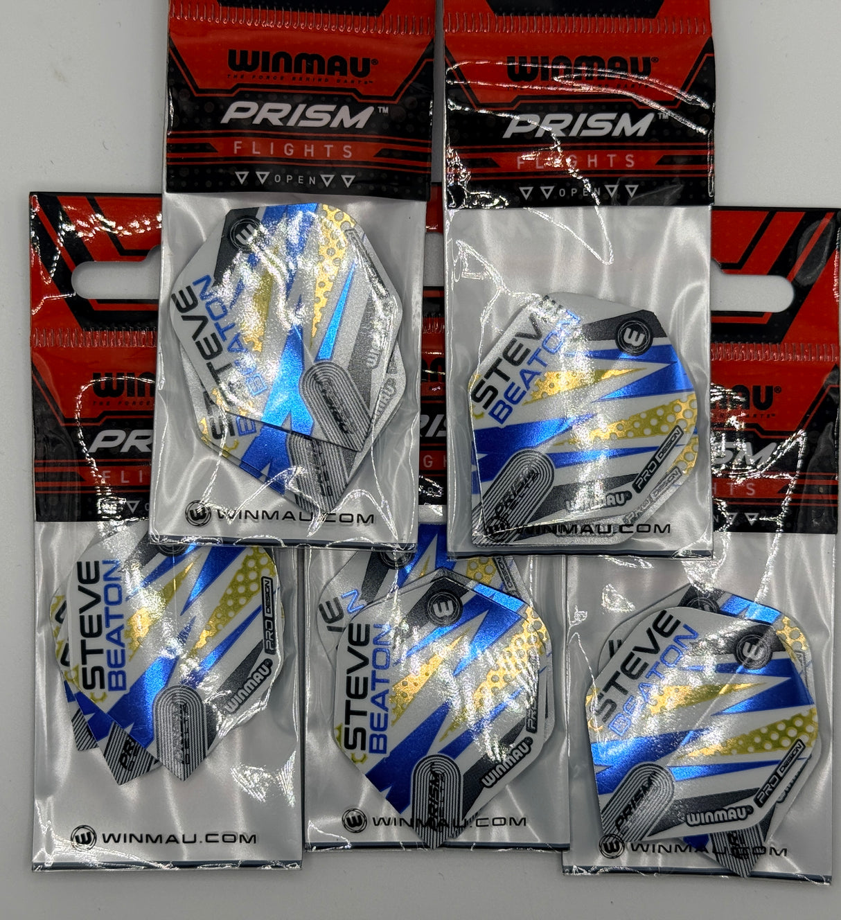 Winmau Prism Delta Steve Beaton Legacy Standard Dart Flights (5 sets)