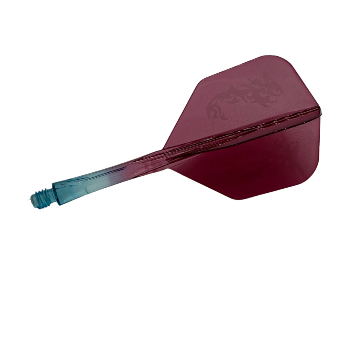 Caliburn Tweenie/Intermdiate NO6 SUP integrated dart flights and stems. Purple & Blue dragon