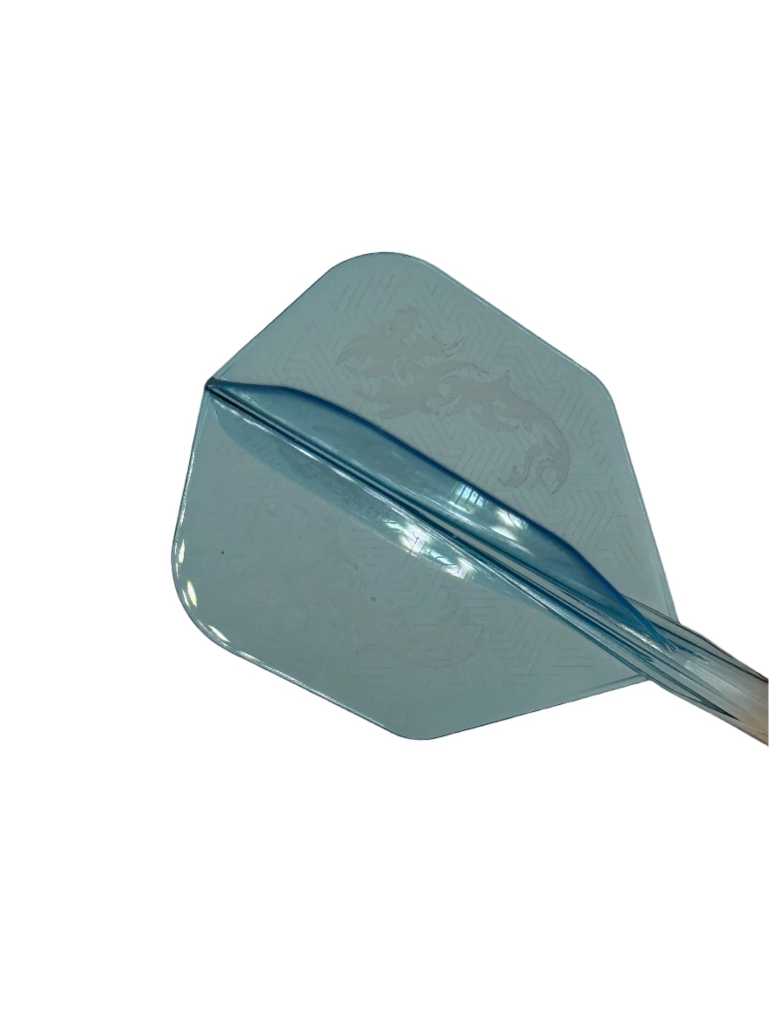 Caliburn Short NO6 SUP integrated dart flights and stems. Orange & Blue Dragon