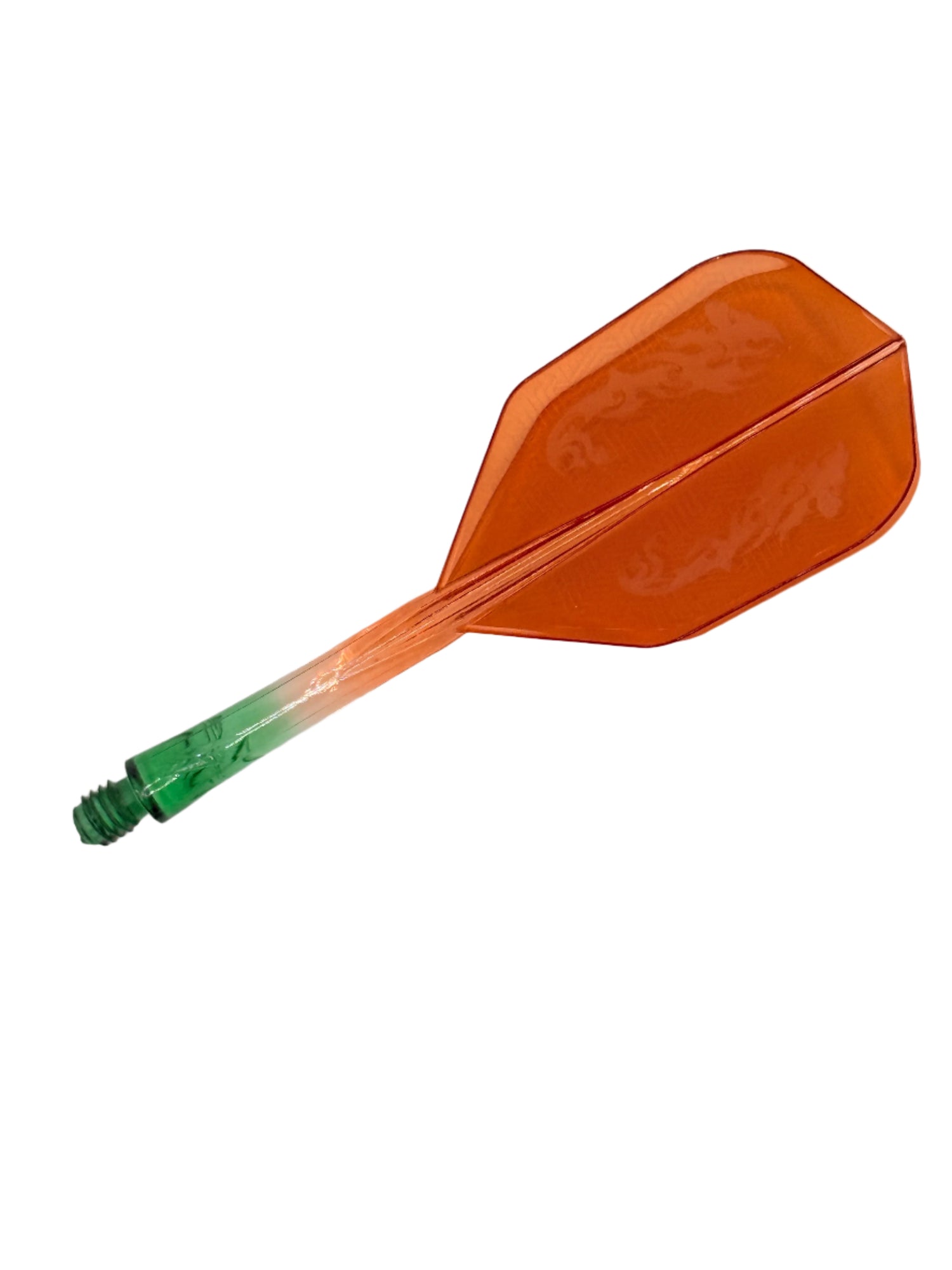 Caliburn Tweenie/Intermdiate NO6 SUP integrated dart flights and stems. Orange & Green Dragon