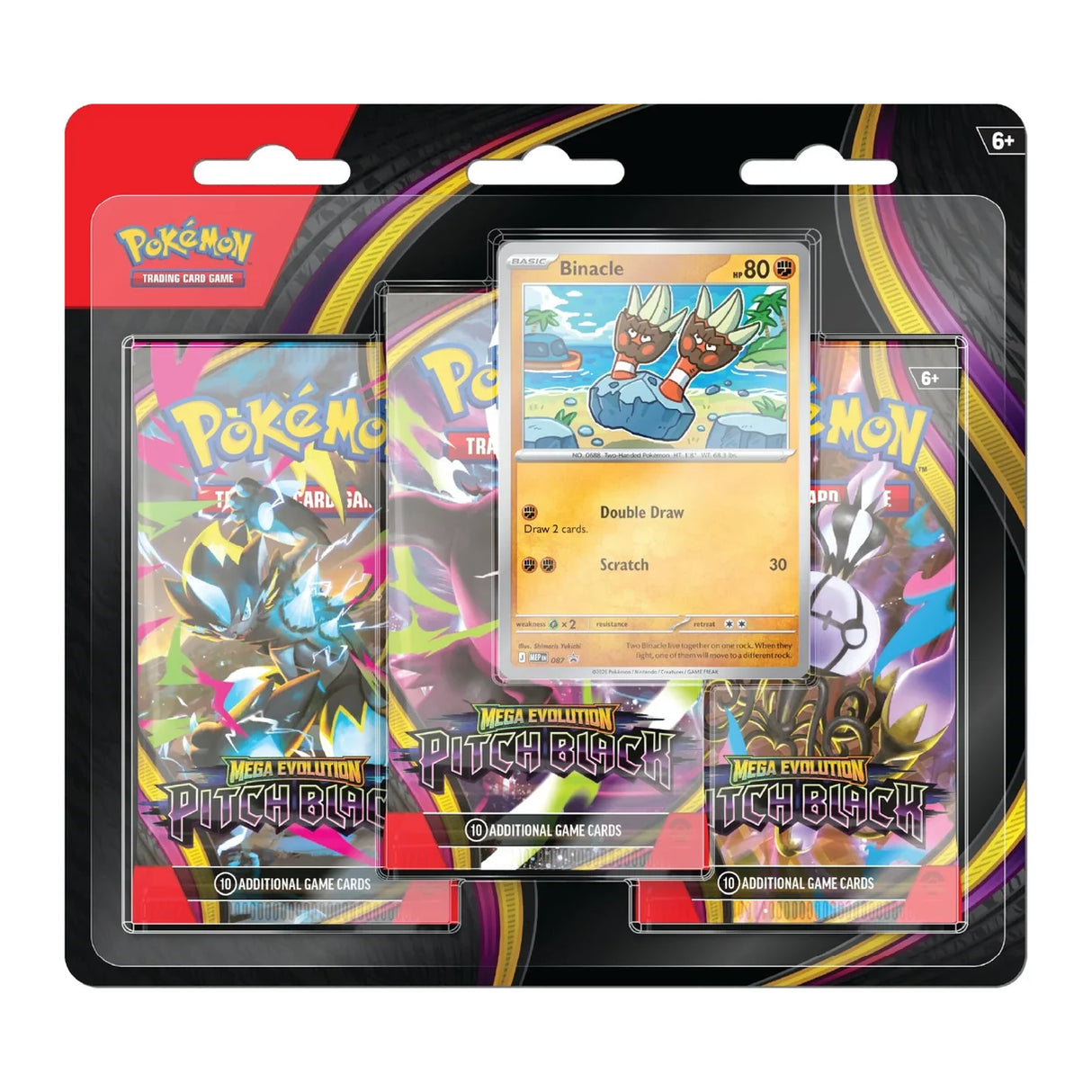 Pokemon TCG: Pitch Black - 3 Pack Blister