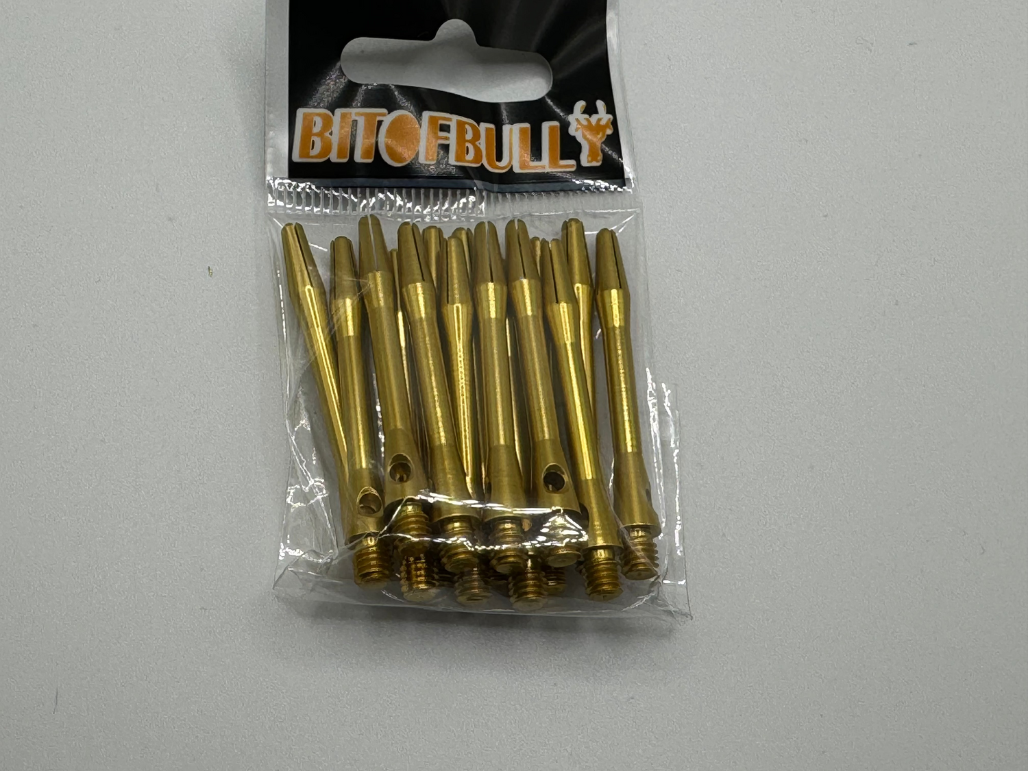 Gold medium 41mm Aluminium dart stems/shafts 5 sets