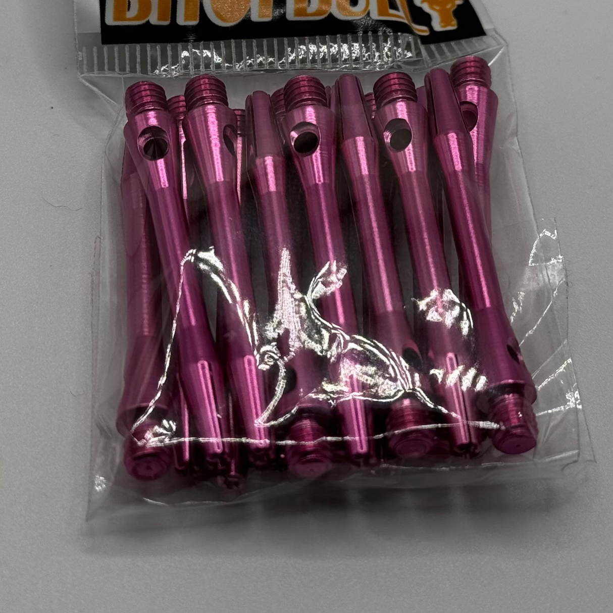Pink medium 41mm Aluminium dart stems/shafts 5 sets