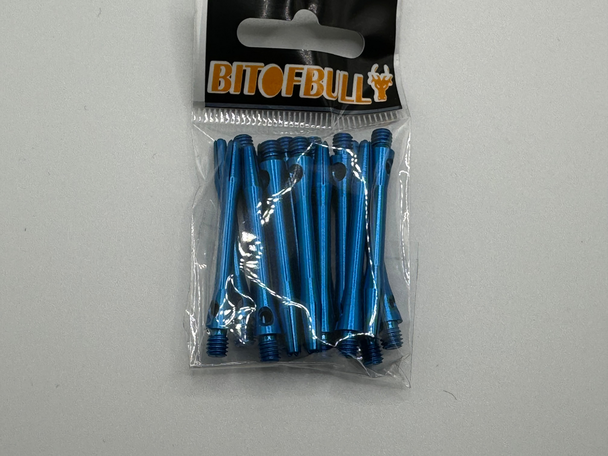 Blue medium 41mm Aluminium dart stems/shafts 5 sets