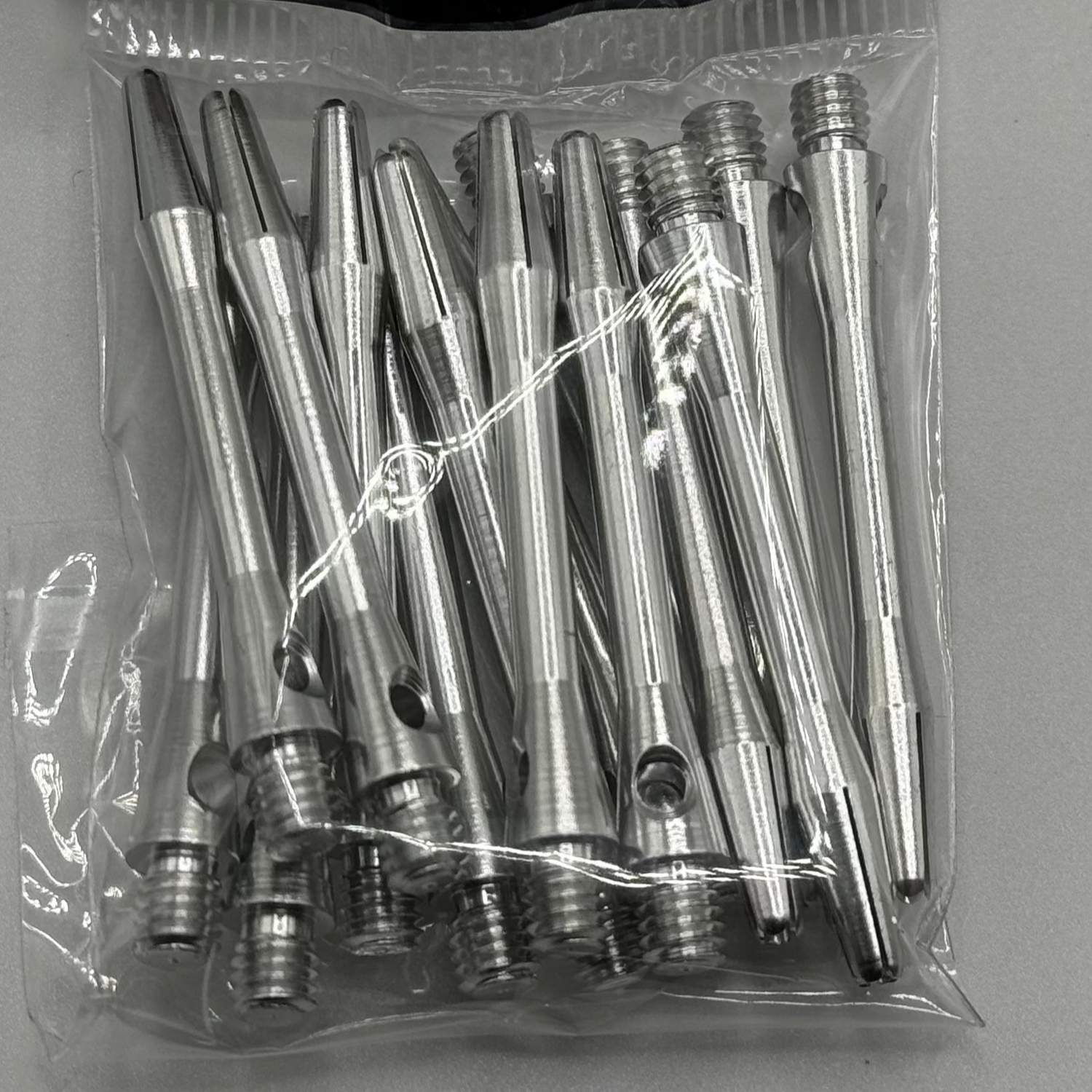Silver medium Aluminium 41mm Dart stems/shafts 5 sets